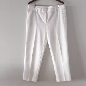 LOFT "the riviera slim" white trousers